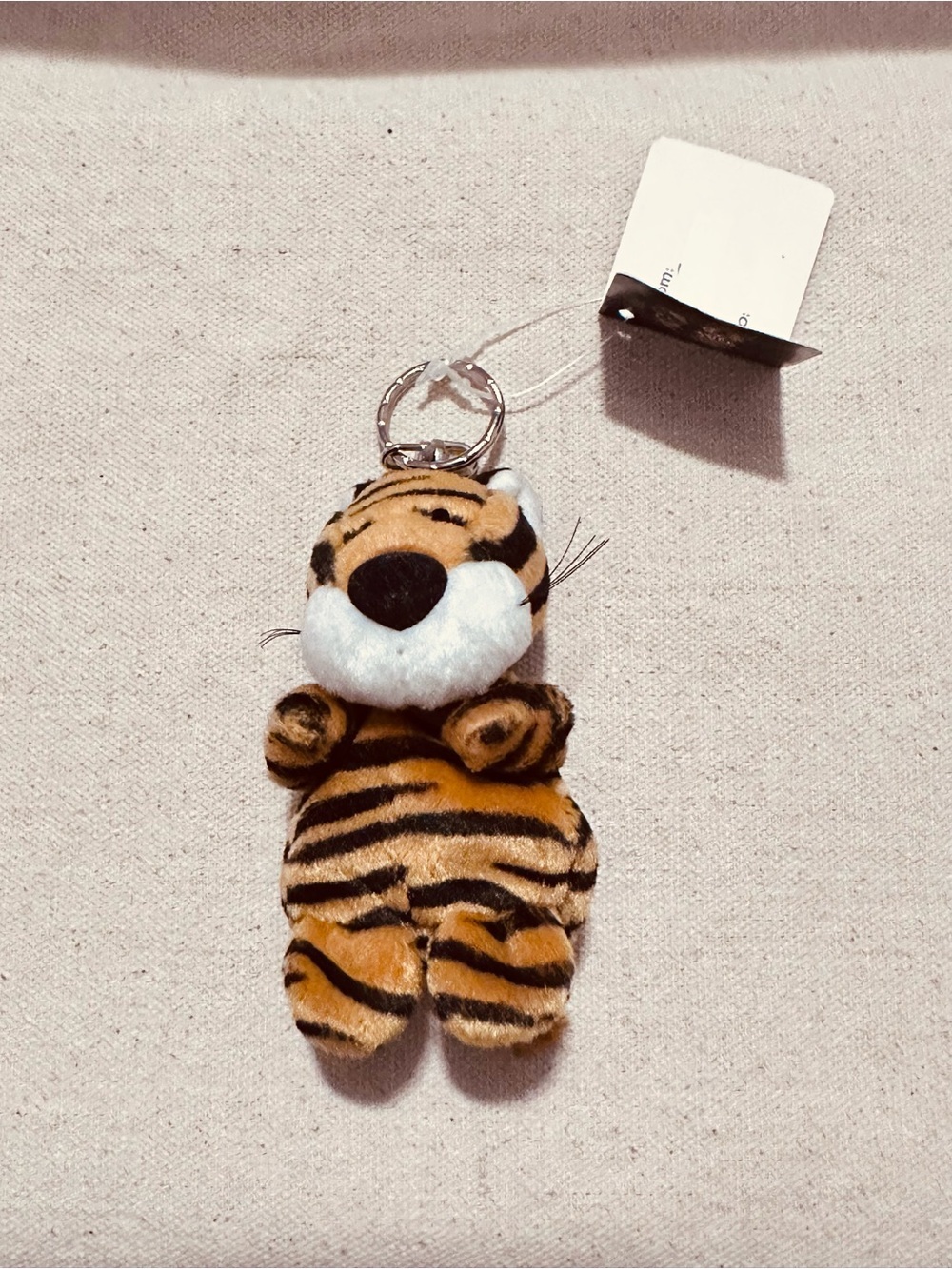 Nici | Charm/Keychain | Tiger Plush Keychain | Light Brown, Black, White
